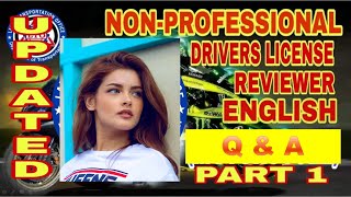 NON PROFESSIONAL DRIVERS LICENSE EXAM 2022 [upl. by Eiuol]