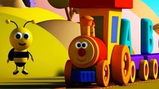 Nursery Rhymes By Kids Baby Club  Ben The Train  Ben and Bumblebee meet the Alphabets [upl. by Wilmar]