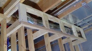 How to Build a Soffit around Ductwork [upl. by Kotto420]