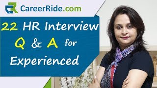 HR Interview Questions and Answers for Experienced candidates  Many new generation questions [upl. by Galina]