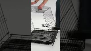 How to Collapse a Dog Crate Easy 4 Steps dogcrate [upl. by Rehoptsirhc]