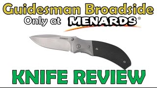 Guidesman Broadside Knife Review Guidesman is a Menards brand [upl. by Bekelja]