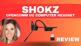 SHOKZ OpenComm UC  Bluetooth Stereo Computer Headset with Loop 100 REVIEW [upl. by Glen]