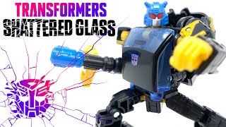 Transformers Shattered Glass Deluxe Class GOLDBUG Review [upl. by Alyam507]