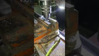 Key Slot Making in Shaft Use Drill Machine youtubeshorts machine metalcuttingtools shortvideo [upl. by Felty930]