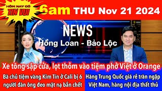 🇺🇸Nov 21 2024 Bà chủ tiệm vàng Kim Tín ở Sacramento bị 6 người đàn ông đeo mặt nạ bắn thiệt mạng [upl. by Nuawad]