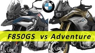 BMW F850GS Adventure vs BMW F850GS  Comparison Among BMW F850GS amp BMW F850GS Adventure RajuSNair [upl. by Oderfodog]