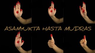 ASAMYUKTA HASTA  single hand gestures with meaning  kaladarpan  bharatnatyam  classical dance [upl. by Manning]