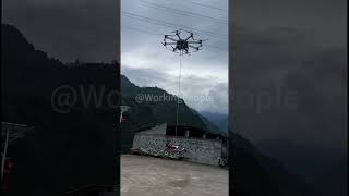 The process of drone transporting motorcycles [upl. by Ck]