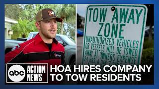 Company contracted by HOA tows vehicles with expired tags from private driveways [upl. by Hawkins]