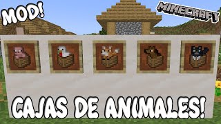 CAJAS DE ANIMALES Minecraft 1192 MOD NOCUBES VILLAGERS SELL ANIMALS [upl. by Noremmac]