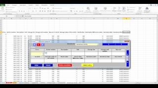 Create databases in Excel from a flexible input mask Inventory stocks [upl. by Ellehcar]