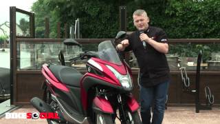 Bike Social tests the new Yamaha Tricity [upl. by Anayeek]