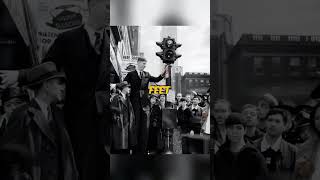 Restored Footage of Robert Wadlow Worlds Tallest Man EVER shorts [upl. by Crescentia]