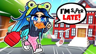 ROBLOX LATE TO SCHOOL [upl. by Sirahc]