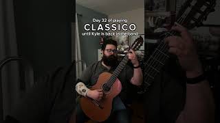 Classico pt 2  Day 32  shorts classicalguitar tenaciousd classico classicalguitarist guitar [upl. by Charmine]