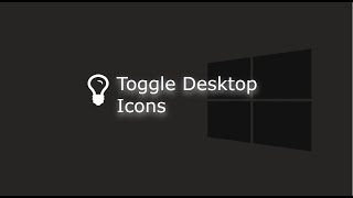 How to Toggle Desktop Icons on windows 10 [upl. by Merci]