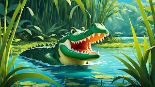 Row Row Row Your Boat  Nursery Rhymes for Kids  Crocodile Adventure Song [upl. by Suivatco]