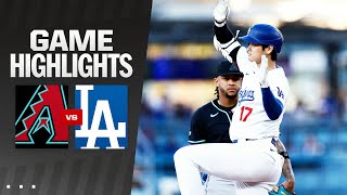 Dbacks vs Dodgers Highlights 7224  MLB Highlights [upl. by Anuhsal]