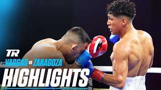 Emiliano Vargas Zips Past Jose Zaragoza In ONE ROUND  FIGHT HIGHLIGHTS [upl. by Duane539]