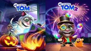 My Talking Tom2 vs My Talking Tom New updates Tom2 vs tom Tom wear pilot sun glasses Ep4135 [upl. by Shermie]