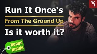 RUN IT ONCE  From The Ground Up 🏆 REVIEW Created by pro poker player Peter Carroters Clarke [upl. by Enilegnave870]