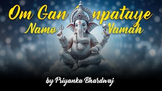 LIVE Om Gan Ganpataye  ॐ गन गणपतए नमो नमः with Lyrics  Popular Ganesh Mantra [upl. by Armat]