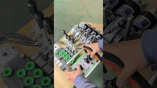 hydraulic Joystick valve Proportional motor remote controlcranecranetruckfassiuniceffer [upl. by Kirby382]