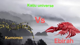 KaijubeatersKumonga vs Ebirahfight6 Roblox Kaiju universe [upl. by Emirej923]