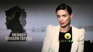 The Girl with the Dragon Tattoo interview w Rooney Mara [upl. by Wessling885]