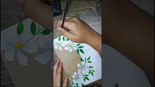 Easy flower dising bondokata💮💮।। cover page design।।diycrafts youtubeshort hasanimam4658vairal [upl. by Anelaf]