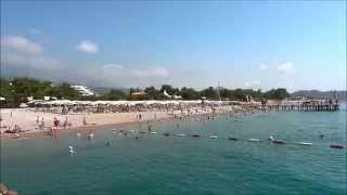 ТУРЦИЯ КЕМЕР  Club Hotel Phaselis Rose 5  ПЛЯЖ [upl. by Cirdes]