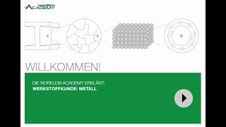 Werkstoffkunde Metall  norelem Academy Basistraining [upl. by Howland]