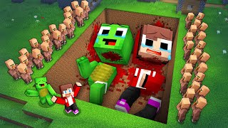 Who Buried GIANT Baby Mikey and Baby JJ ALIVE in Minecraft Maizen [upl. by Bili]