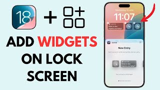 How to Add Widgets on Lock Screen iPhone iOS 18 [upl. by Grider164]