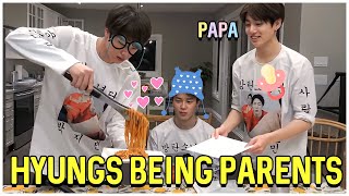 BTS Hyung Line Being The Best Parents Of Maknae Line [upl. by Oliva]