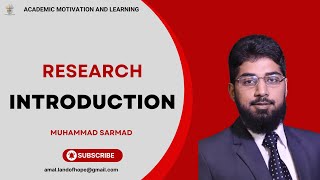 Introduction of Research  Proposal  Thesis  Dissertation  Project  Muhammad Sarmad [upl. by Una530]