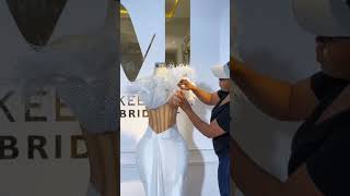 Making a bridal dress like a pro🤩 [upl. by Ynnavoeg]