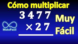 3 Cómo realizar una multiplicación por dos cifras paso a paso EJERCICIO RESUELTO [upl. by Chrisoula]