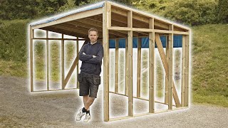 This is Almost Too Easy  I Made a Simple Shed Using Only Decking Boards [upl. by Leffert]