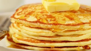 Pancakes Recipe Demonstration  Joyofbakingcom [upl. by Aylat]