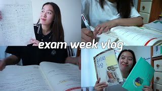 10 HOUR STUDY  Korean High School Exam Week Vlog [upl. by Willis303]