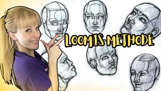 Gesichter Zeichnen Lernen Mit Der LOOMIS METHODE  Anfänger Tutorial Zum MITZEICHNEN [upl. by Kcirddes]