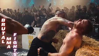 The Most Brutal Street amp Backyard Fights  Bare Knuckle MMA amp Boxing Knockouts [upl. by Annaiel271]