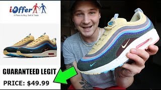 BUYING LEGIT SNEAKERS OFF IOFFER FOR HALF THE PRICE 100 REAL WOTHERSPOON AIR MAX [upl. by Arammat]