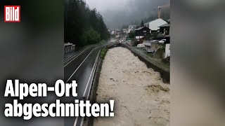 SCHWEIZ Unwetter stürzt Zermatt ins Chaos [upl. by Towrey]