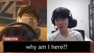 Even Deft Thinks Its Him  Koreans React to quotHeavy is the Crownquot MV Translated [upl. by Naujled]