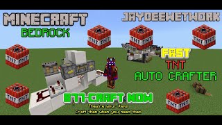 Fast TNT Auto Crafter TUTORIAL Minecraft Bedrock amp Java [upl. by Rothstein]