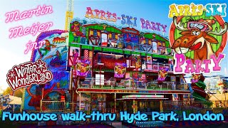 Martin Meijer Apres ski Party Funhouse walkthru  Hyde Park winter wonderland 2021 [upl. by Aidile175]