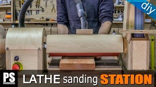 Lathe Sanding Station Thickness Sander Part2 [upl. by Cock]